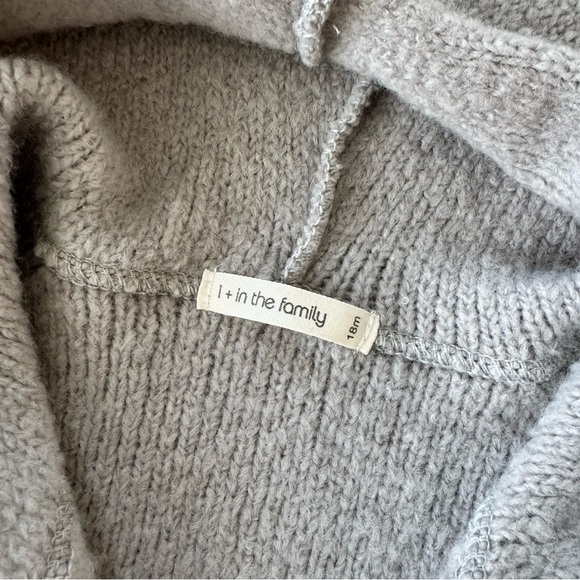 1+ in The Family “RUBEN” Knit Pom hoodie Button up Sweater 18 month - Picture 3 of 7